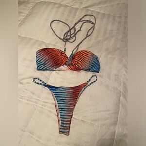 Super strappy string bikini tie as you like size large unsure of brand